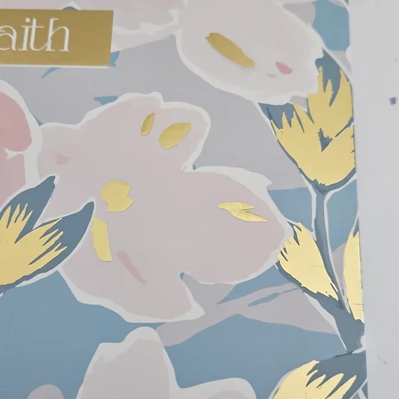 Badgley Mischka NWT Floral/Gold Motif Clipboard Set - Picture 6 of 9